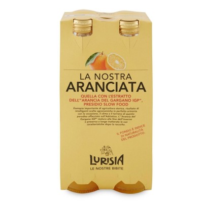 Aranciata in Vetro Lurisia - confezione da 4 x 275 ml