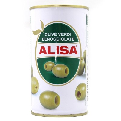 Olive Verdi Denocciolate Lattina Alisa - 340 g