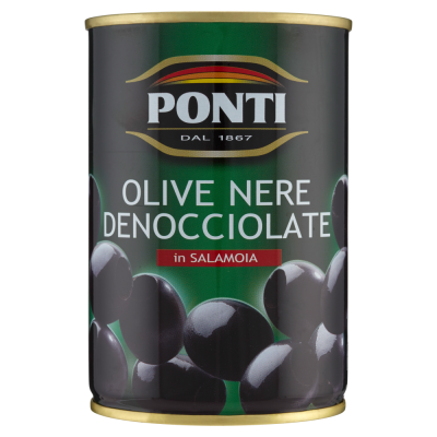 Olive Nere Denocciolate in Salamoia Ponti - 400 g