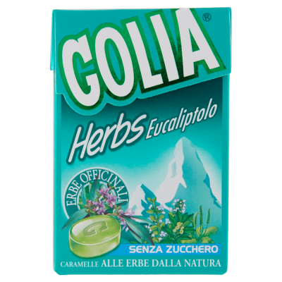 Caramelle Dure Herbs Eucaliptolo Senza Glutine Senza Zucchero Golia - 49 g