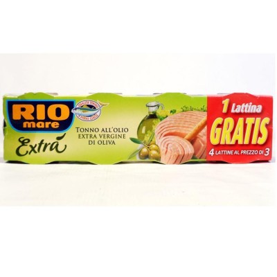 Tonno in Olio Extra Vergine di Oliva  Rio Mare - 4 X 80 g