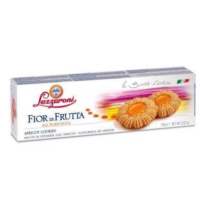 Biscotti Fior di Frutta Albicocca Lazzaroni - 100 g