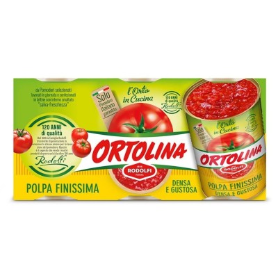 Polpa Fine Ortolina - 3 x 400 g