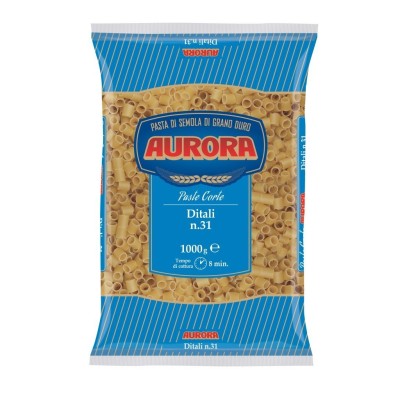 Pasta Ditali di Semola di Grano Duro N.31 Aurora - confezione da 1000 g