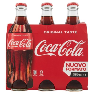Coca Cola Vetro - confezione da 3 x 330 ml