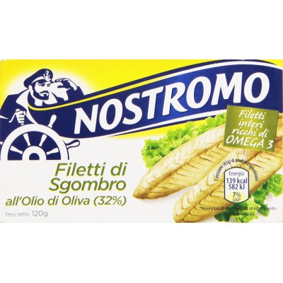 Filetti di Sgombro All'olio di Oliva Nostromo - 120 g