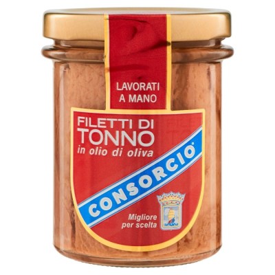 Filetti di Tonno in Olio di Oliva Consorcio - 180 g