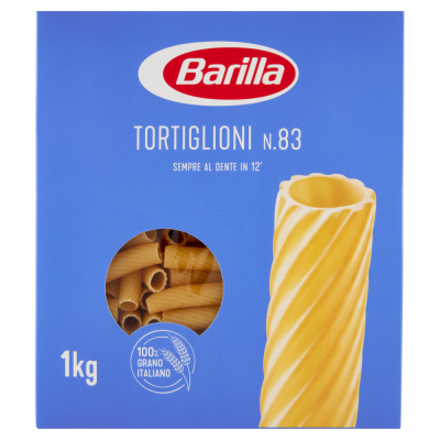 Pasta  Tortiglioni Barilla - confezione da 1000 g