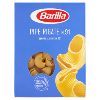 Pasta  Mezze  Pipe  Rigate - confezione da 500 gr
