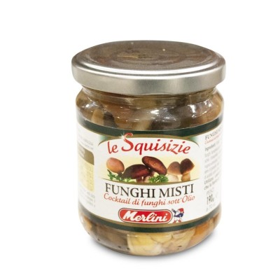 Funghi Misti in Olio di Girasoli Merlini - 190 g