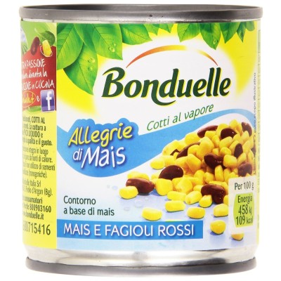 Mais e Fagioli Rossi  Bonduelle - 3 x 170 g 