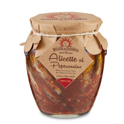 Alicette Intere in Olio di Oliva Delizie di Calabria - 530 g