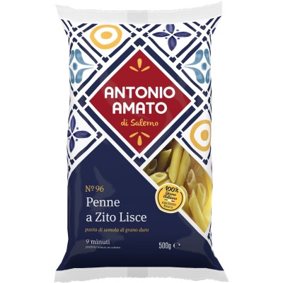 Pasta  Penne a Zito Lisce Amato - confezione da 500 g