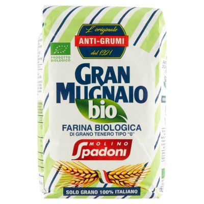 Farina Biologica di Grano Tenero Tipo "0" Gran Mugnaio Molino Spadoni - 1000 g
