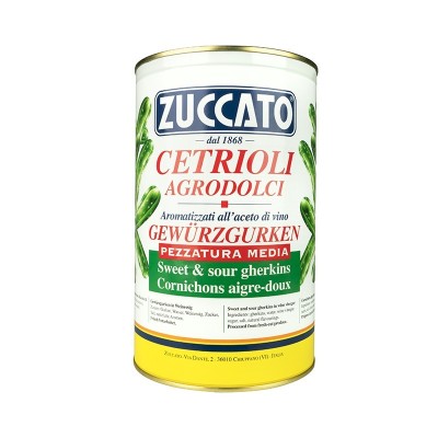 Cetrioli Agrodolci Medi Zuccato - 4000 g
