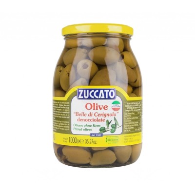 Olive Verdi Belle di Cerignola Denocciolate Zuccato - 1000 g