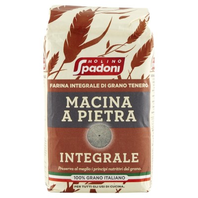 Farina di Grano Tenero Integrale Macina a Pietra Molino Spadoni - 1000 g