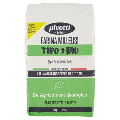 Farina di Grano Tenero Tipo "1" Bio Molino Pivetti - 1000 g