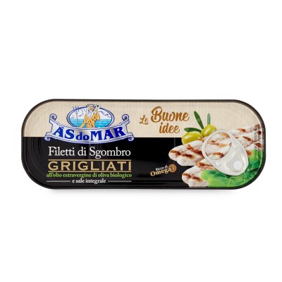 Filetti di Sgombro all' Olio Extra Vergine di Oliva  Biologico Asdomar - 120 g