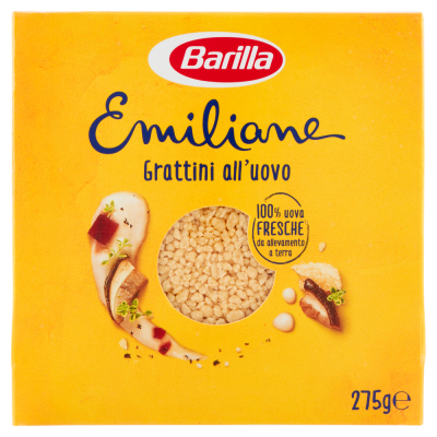 Pasta  Emiliane Grattini  all'uovo Barilla - confezione da 275 g