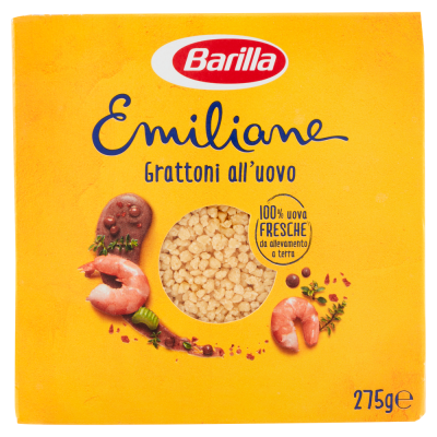Pasta  Emiliane Grattoni  all'Uovo Barilla - confezione da 275 g