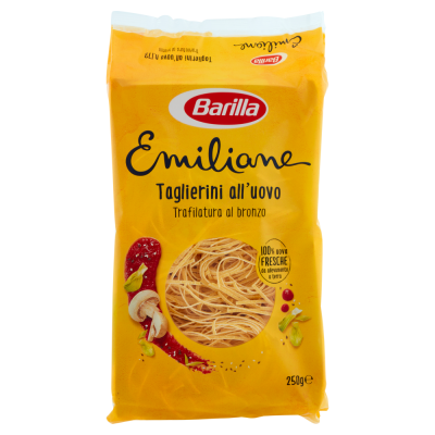 Pasta  Emiliane Taglierini  all'uovo Barilla - confezione da 250 g