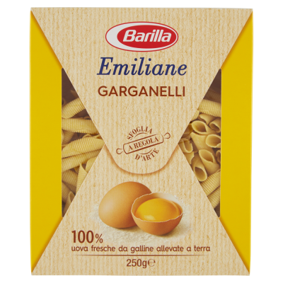 Pasta  Emiliane Garganelli  Barilla - confezione da 250 g