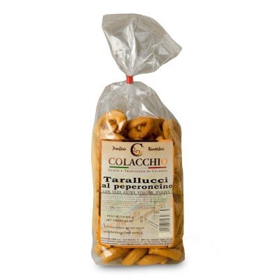 Tarallucci al Peperoncino con Olio Extra Vergine di Oliva Colacchio - 250 g