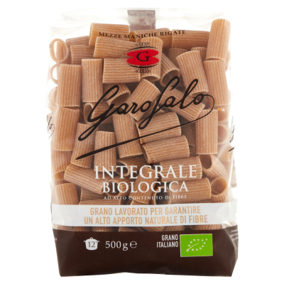 Pasta  Integrale Mezze Maniche Rigate Garofalo - confezione da 500 g