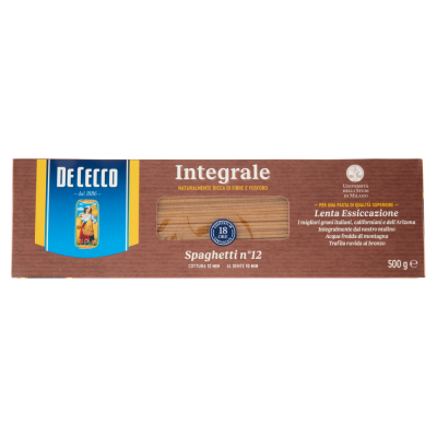 Pasta  Integrale Spaghetti De Cecco  - confezione da 500 g