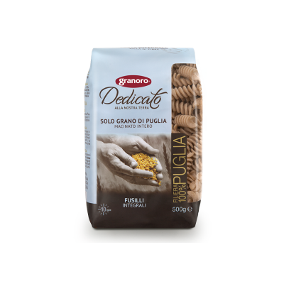 Pasta Integrale Fusilli Dedicato Granoro - confezione da 500 g