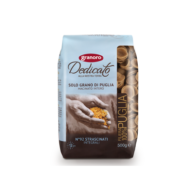 Pasta Integrale Strascinati Dedicato Granoro - confezione da 500 g