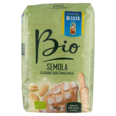Semola di Grano Duro Rimacinata Bio De Cecco - 1000 g