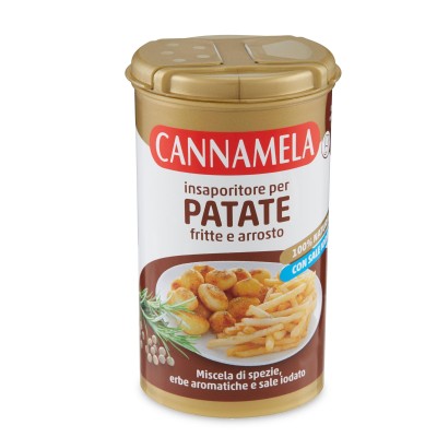 Insaporitore per Patate Fritte e Arrosto con Sale Iodato Cannamela - 90 g