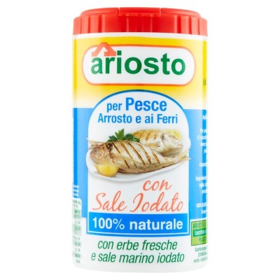 Insaporitore per Pesce Arrosto e ai Ferri con Sale Iodato Ariosto - 80 g