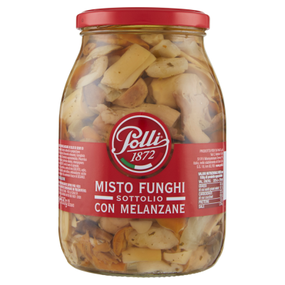 Funghi Misti sott'Olio con Melanzane Polli - 950 g