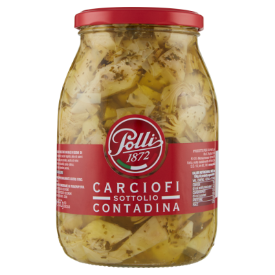 Carciofi Contadina Tagliati alle Erbe Sottolio Polli - 950 g