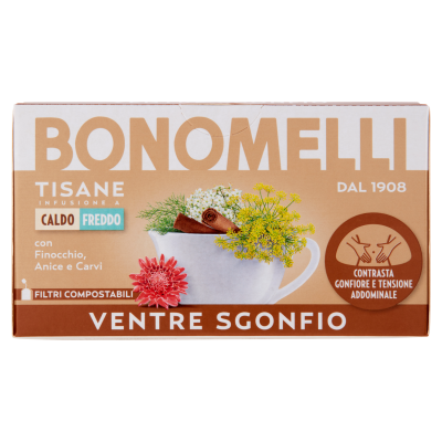 Tisana Ventre Sgonfio 18 Filtri Bonomelli - 36 g