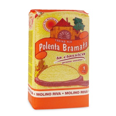 Farina per Polenta Bramata Oro Sottovuoto Molino Riva - 1000 g