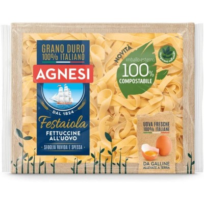 Pasta  Fettuccine  all'Uovo Agnesi - confezione da 250 g